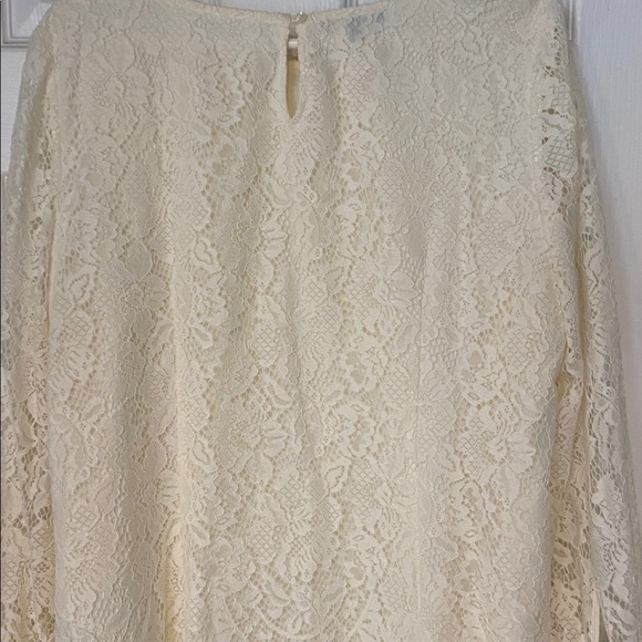 Talbots Ivory Lace Blouse - Picture 7 of 9